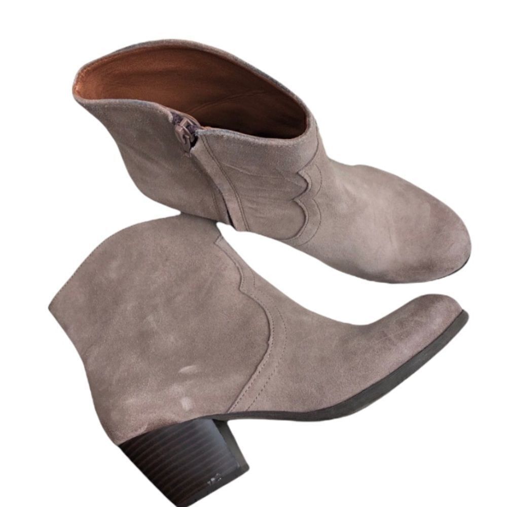 Lucky Brand Western ankle suede boots‎